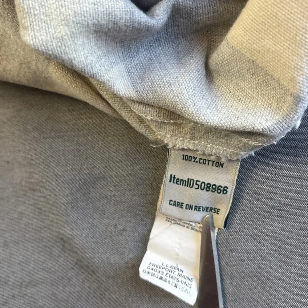 LL‎ Bean Pullover Womens XS Cream Blue Plaid Sweatshirt Half Zip Outdoor Casual